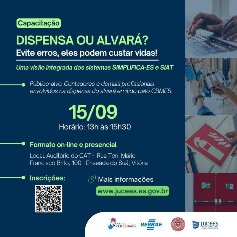 Capacitação DISPENSA OU ALVARÁ? Evite erros, eles podem custar vidas!